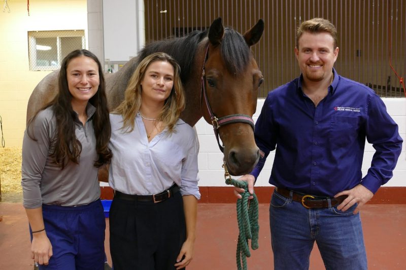 (From left) Alex Grobman, Sophie Boorman, Patrick, and Bruno Malacarne pose for a photo.